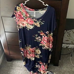 floral maxi dress